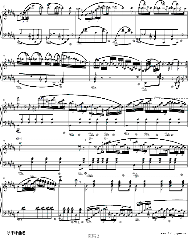 波兰舞曲-肖邦钢琴曲谱（图2）