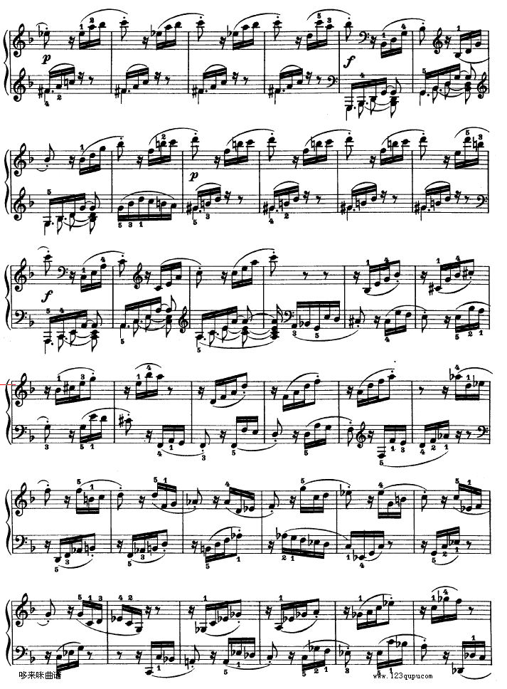 暴风雨-d小调第十七钢琴奏鸣曲 - Op.31—2-贝多芬钢琴曲谱（图14）