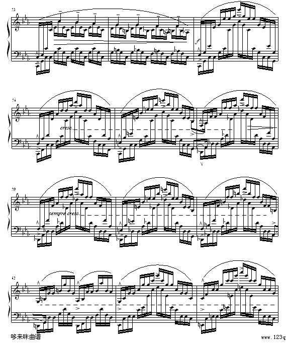 琶音练习曲-肖邦钢琴曲谱（图6）