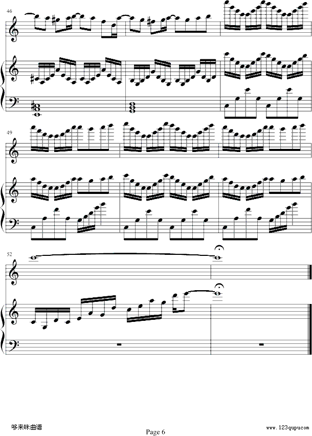 诗意奏鸣曲-克莱德曼钢琴曲谱（图6）