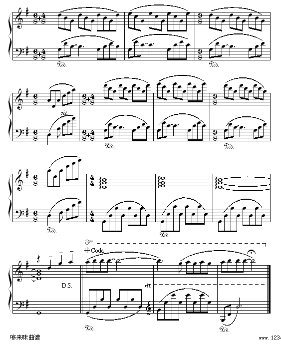童年的回忆-克莱德曼钢琴曲谱（图4）