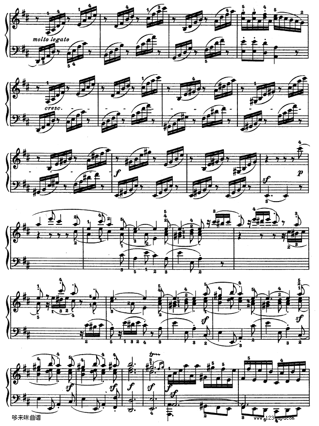 第十五钢琴奏鸣曲-（Op.28）-贝多芬钢琴曲谱（图17）