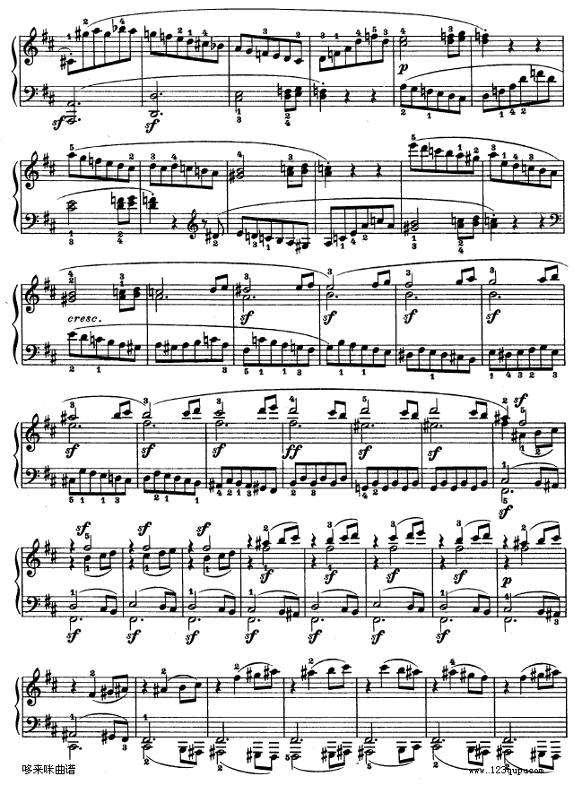 第十五钢琴奏鸣曲-（Op.28）-贝多芬钢琴曲谱（图5）