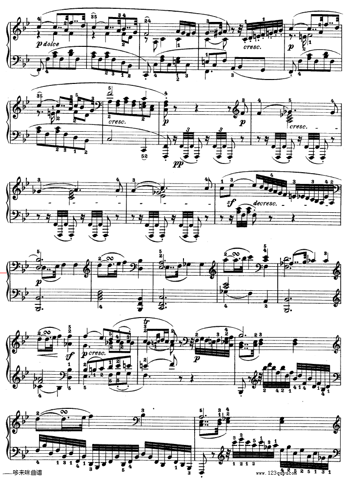 暴风雨-d小调第十七钢琴奏鸣曲 - Op.31—2-贝多芬钢琴曲谱（图9）