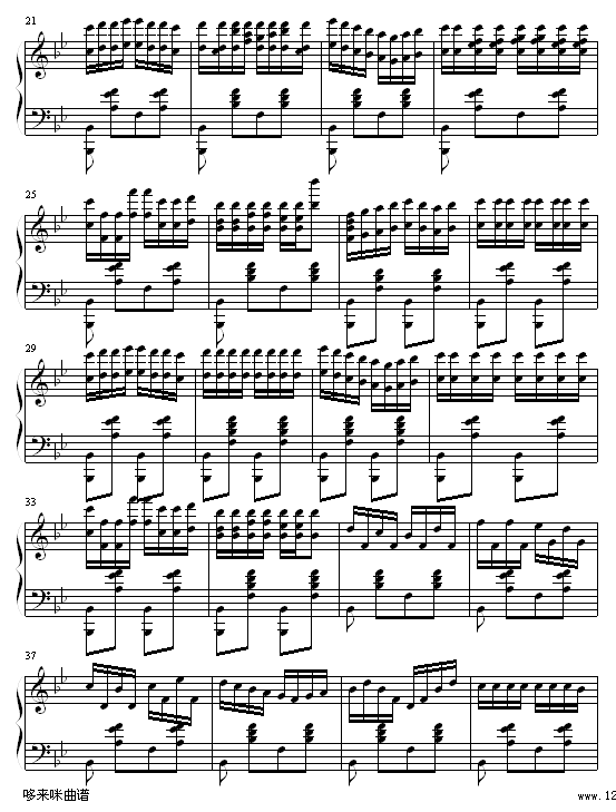 快乐进行曲-李斯特钢琴曲谱（图2）