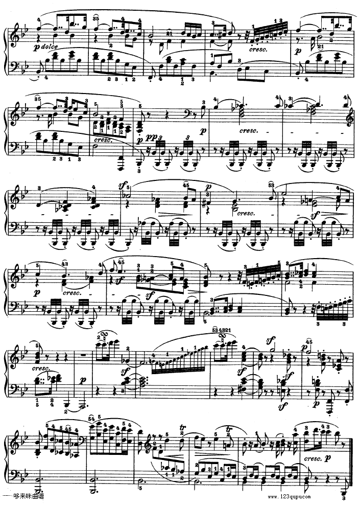 暴风雨-d小调第十七钢琴奏鸣曲 - Op.31—2-贝多芬钢琴曲谱（图11）