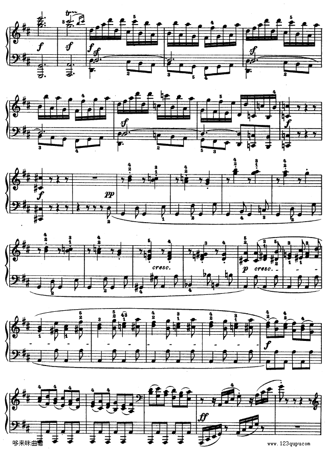 第十五钢琴奏鸣曲-（Op.28）-贝多芬钢琴曲谱（图22）