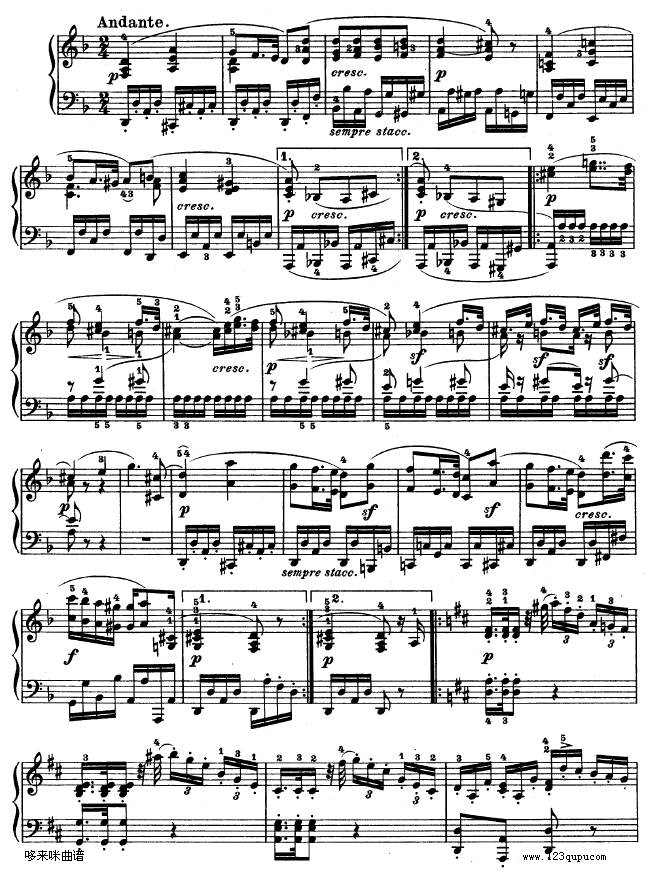第十五钢琴奏鸣曲-（Op.28）-贝多芬钢琴曲谱（图11）