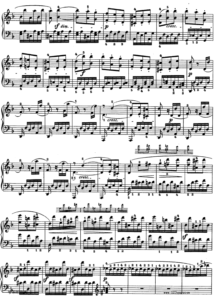 暴风雨-d小调第十七钢琴奏鸣曲 - Op.31—2-贝多芬钢琴曲谱（图19）