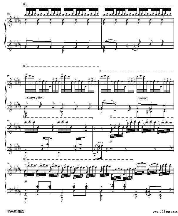 钟-李斯特钢琴曲谱（图9）