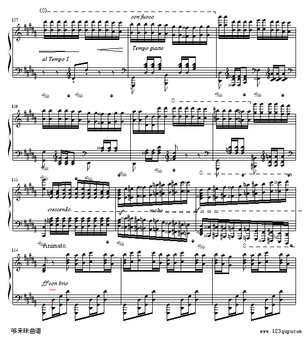 钟-李斯特钢琴曲谱（图13）