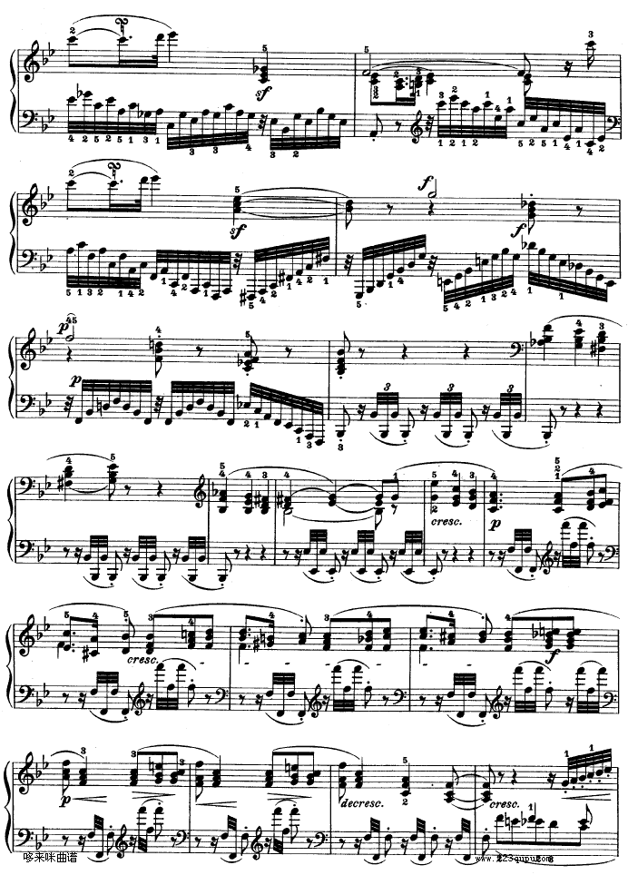 暴风雨-d小调第十七钢琴奏鸣曲 - Op.31—2-贝多芬钢琴曲谱（图10）