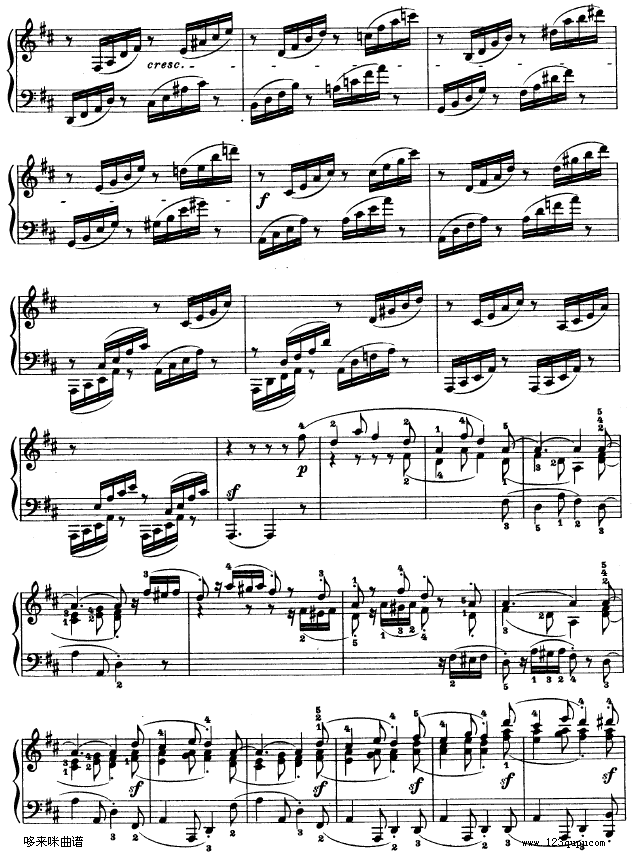 第十五钢琴奏鸣曲-（Op.28）-贝多芬钢琴曲谱（图21）