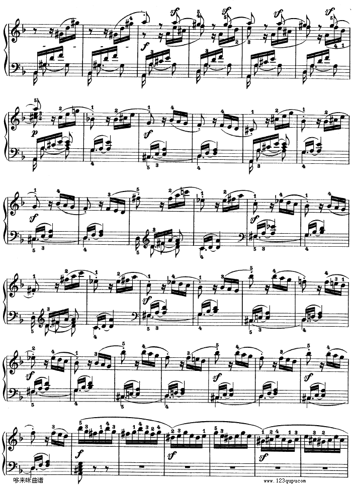 暴风雨-d小调第十七钢琴奏鸣曲 - Op.31—2-贝多芬钢琴曲谱（图16）