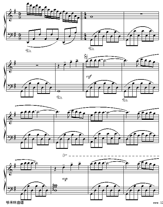 童年的回忆-克莱德曼钢琴曲谱（图2）