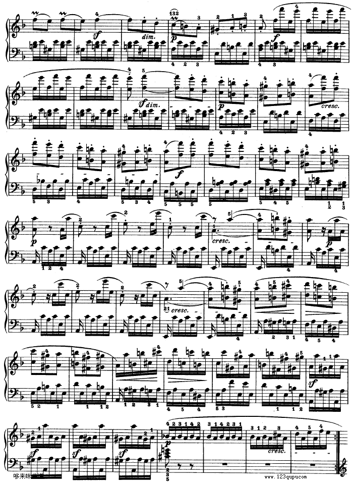 暴风雨-d小调第十七钢琴奏鸣曲 - Op.31—2-贝多芬钢琴曲谱（图13）