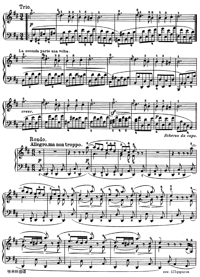 第十五钢琴奏鸣曲-（Op.28）-贝多芬钢琴曲谱（图16）
