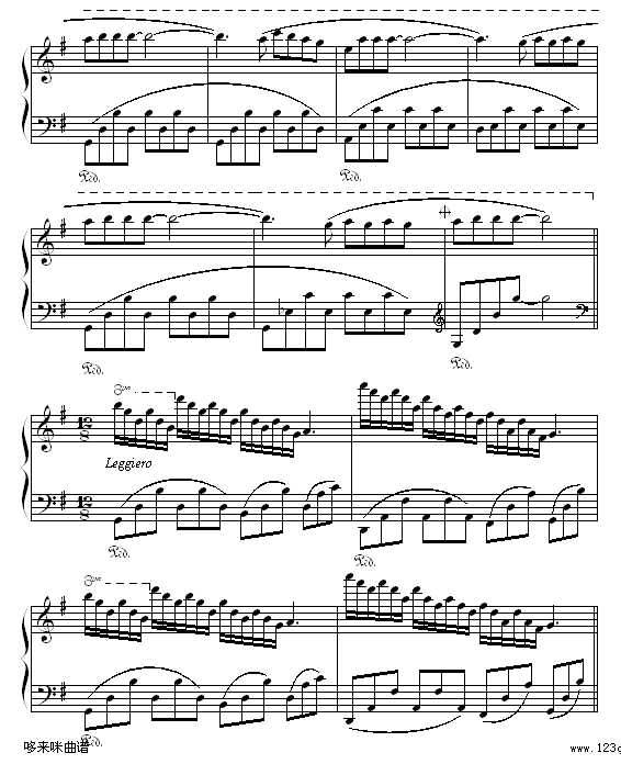 童年的回忆-克莱德曼钢琴曲谱（图3）