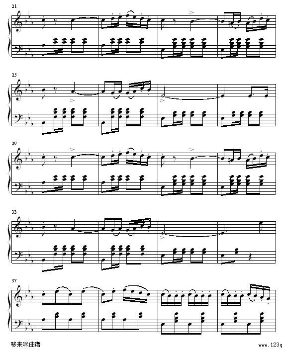 拿波里舞曲-柴科夫斯基钢琴曲谱（图2）