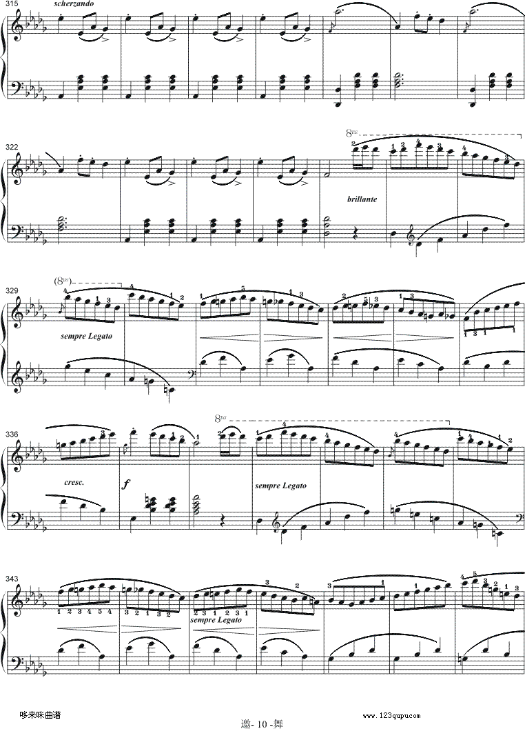 邀舞-韦伯钢琴曲谱（图10）