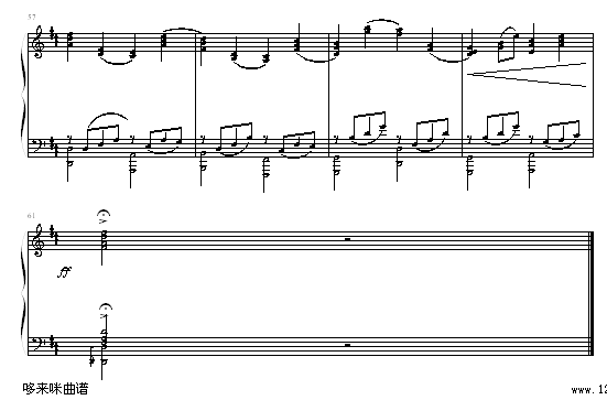D大调卡农原版-帕赫贝尔-Pachelbel钢琴曲谱（图5）