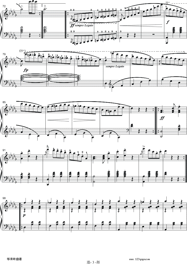 邀舞-韦伯钢琴曲谱（图3）