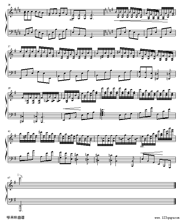 爱的罗曼史-shy﹏.修改版-世界名曲钢琴曲谱（图2）