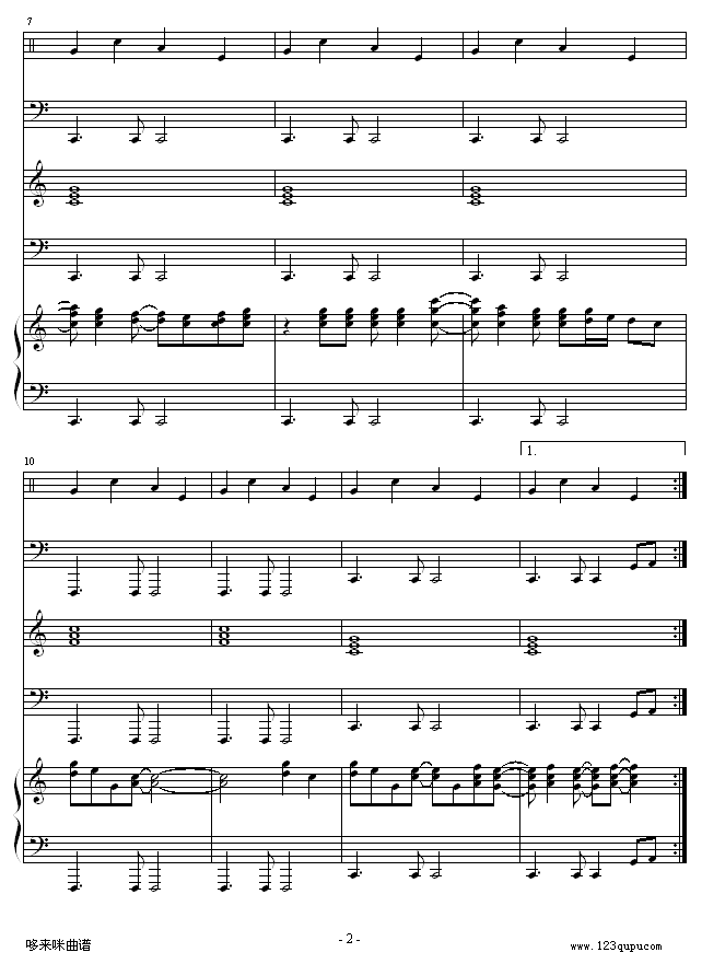 怀念的旋律 -总谱-克莱德曼钢琴曲谱（图2）