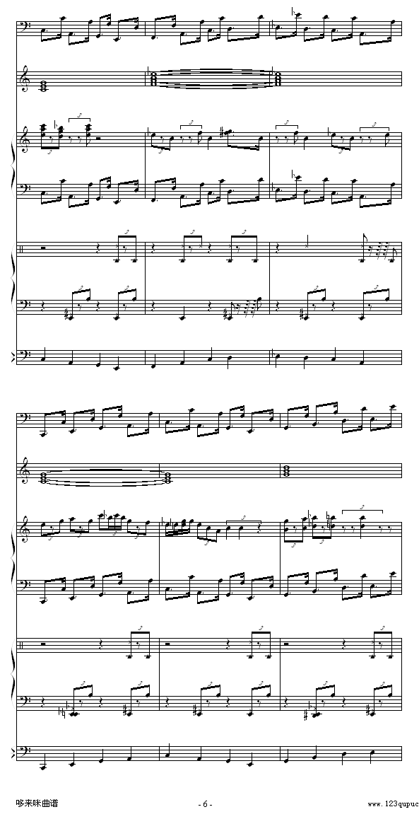 回忆的旋律-克莱德曼钢琴曲谱（图6）
