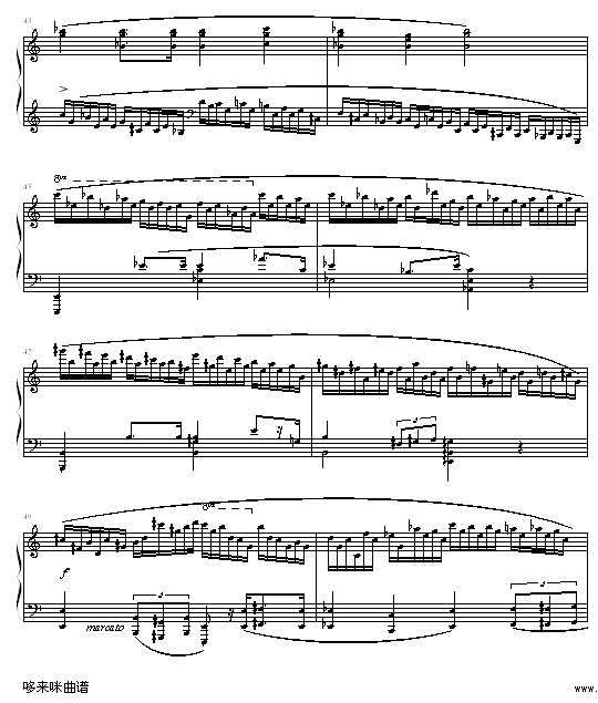 肖邦练习曲第２３首-（冬风）-肖邦钢琴曲谱（图6）