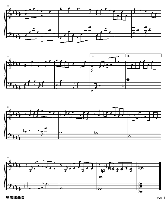 Snowdream-blueman版-班得瑞钢琴曲谱（图3）