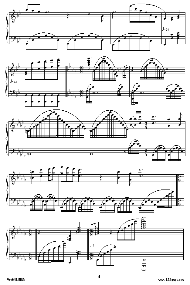 MEMORY-克莱德曼钢琴曲谱（图4）