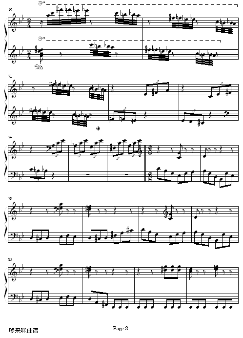 侏儒舞-李斯特钢琴曲谱（图8）
