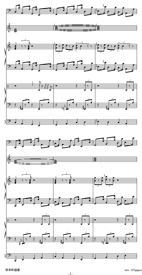 回忆的旋律-克莱德曼钢琴曲谱（图2）