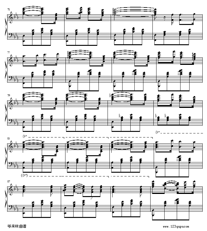 心的冲动-克莱德曼钢琴曲谱（图4）
