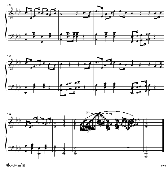 甜蜜奏鸣曲-SWEET BYE AND BYE-巴达尔杰斯卡钢琴曲谱（图7）