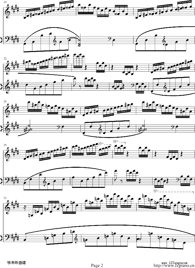练习曲(NO.1)-莫什科夫斯基钢琴曲谱（图2）