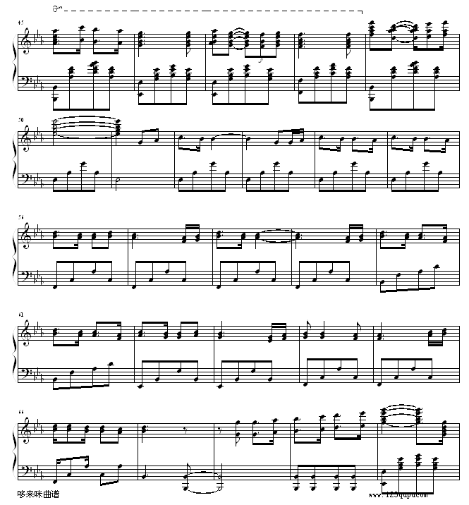 心的冲动-克莱德曼钢琴曲谱（图3）