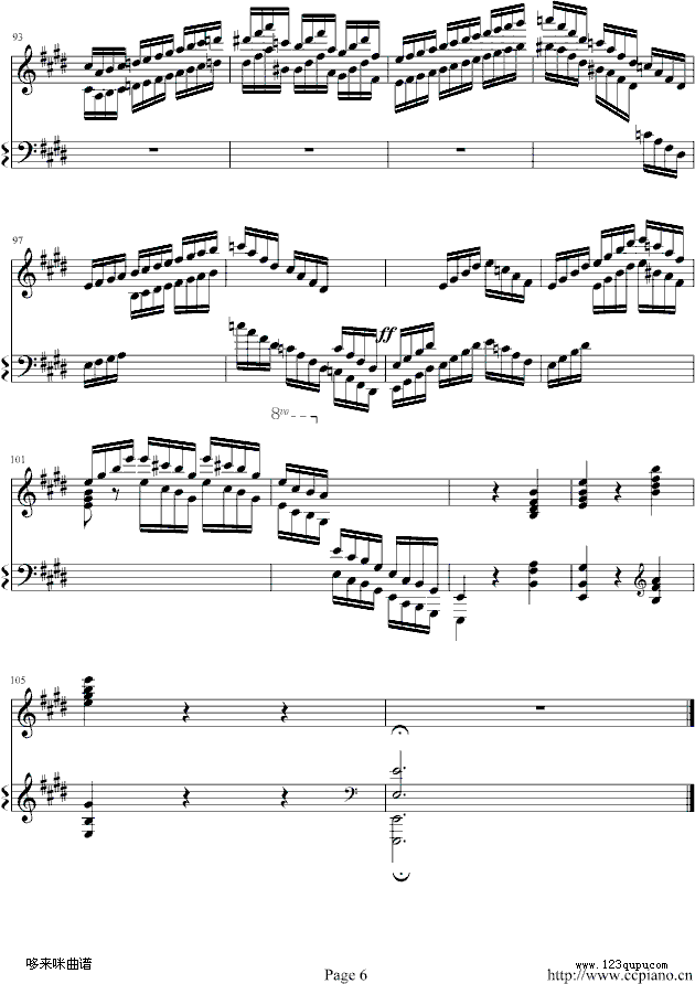 练习曲(NO.1)-莫什科夫斯基钢琴曲谱（图6）