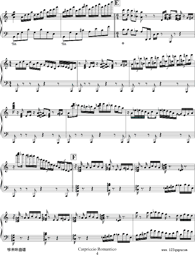 Capriccio Romantico-星海音乐听钢琴曲谱（图4）