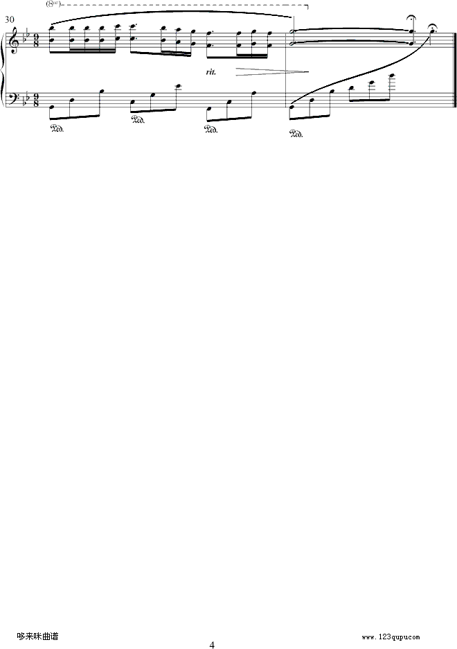 梦中的婚礼-我学钢琴-克莱德曼钢琴曲谱（图4）