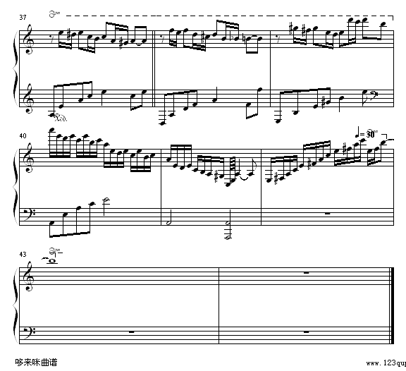 莎芭女王-砖头版-劳伦特钢琴曲谱（图4）