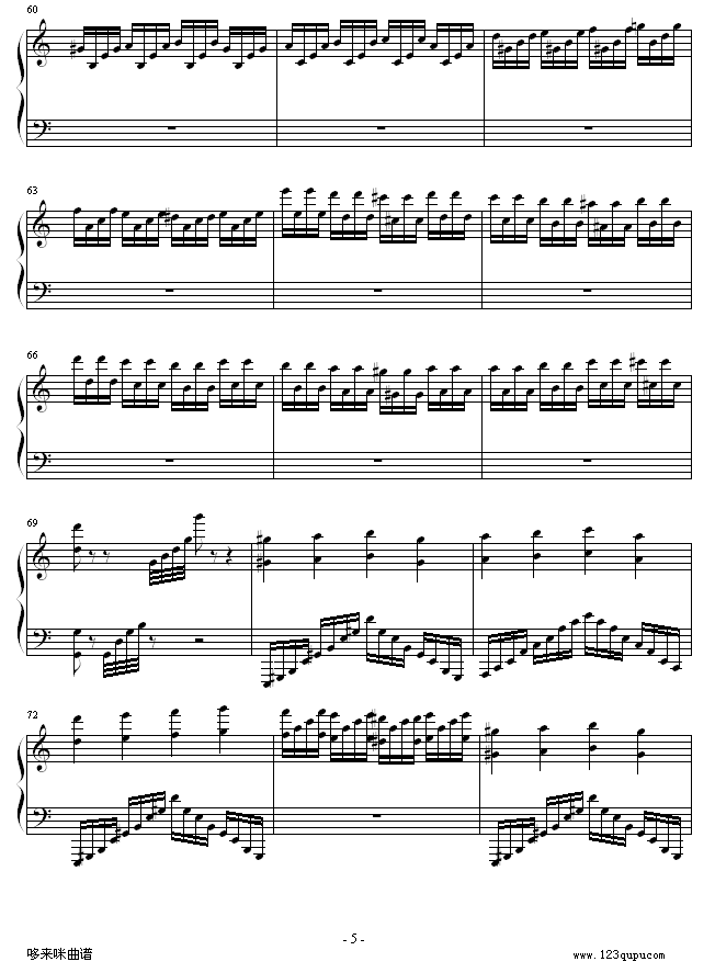 新乐园-马克西姆钢琴曲谱（图5）