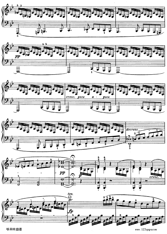 第十一钢琴奏鸣曲-op.22-贝多芬钢琴曲谱（图6）