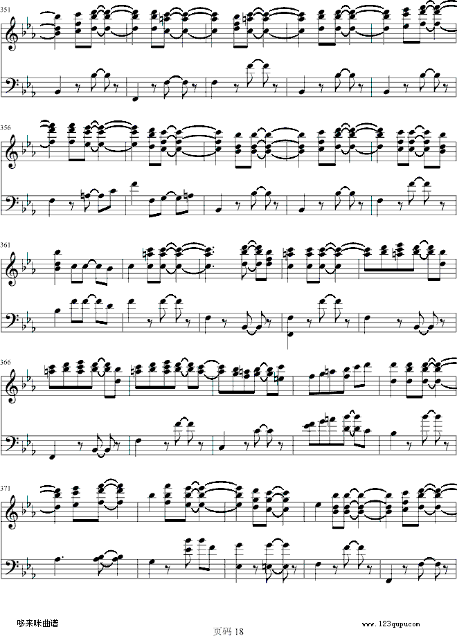 第九交响乐第四乐章-贝多芬钢琴曲谱（图18）