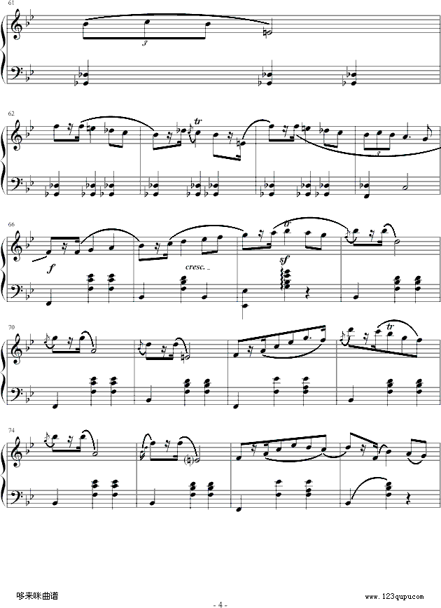 玛祖卡 op.7 no.1-肖邦钢琴曲谱（图4）