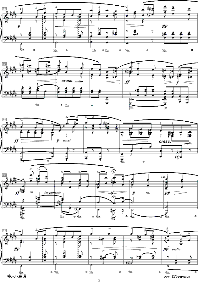 爱的礼赞-寒风-爱德华·艾尔加钢琴曲谱（图3）