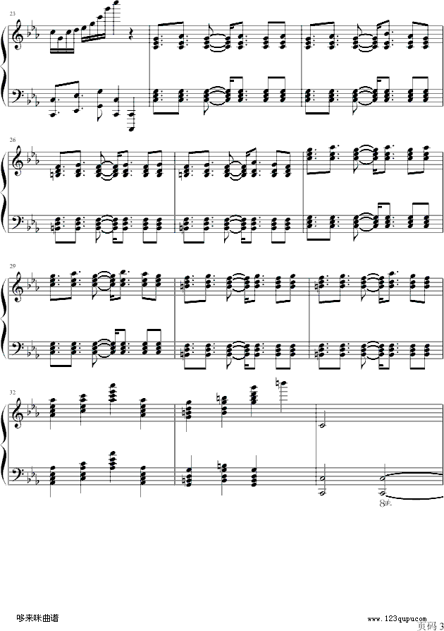 古巴-马克西姆钢琴曲谱（图3）