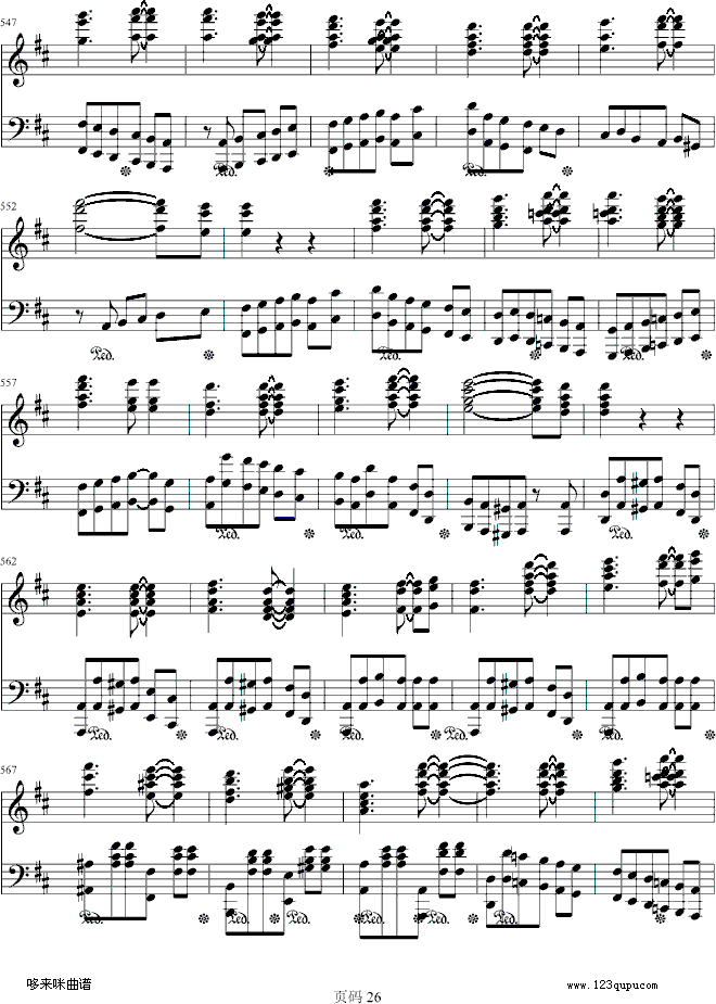 第九交响乐第四乐章-贝多芬钢琴曲谱（图26）