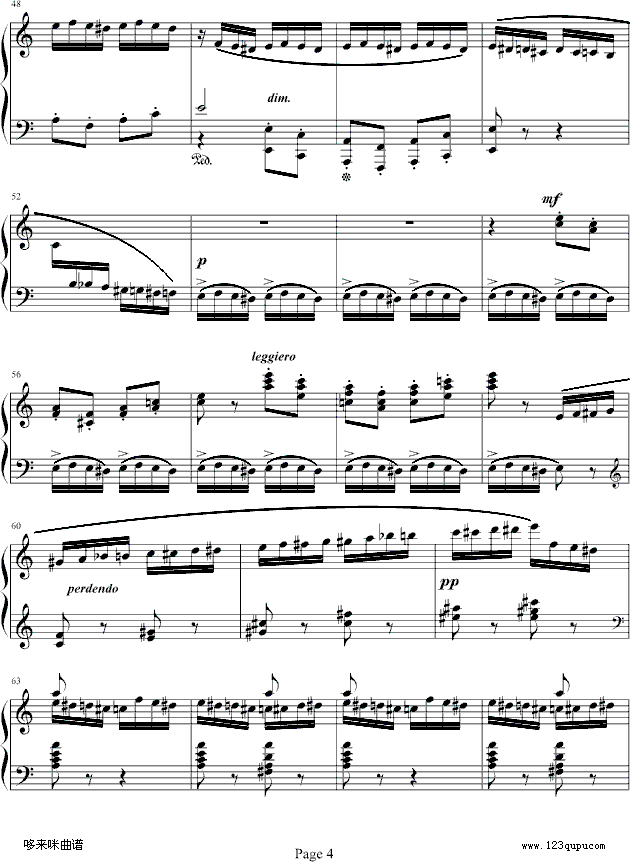 野蜂飞舞-戈原-拉赫马尼若夫钢琴曲谱（图4）